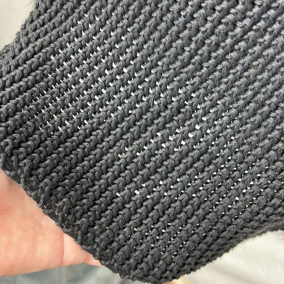 Indigo Saints Faux Fur Knit Vest Long Boho Shaggy Layering Piece Size Large - Picture 5 of 13